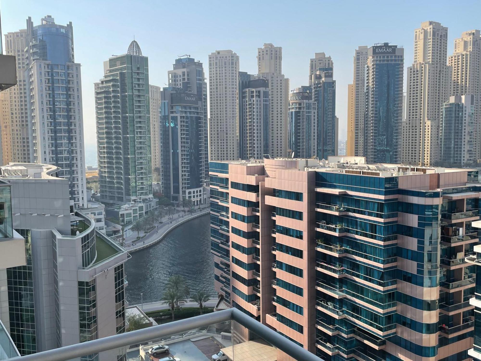 Marina View With Pool, Gym, Tennis Court, 5 Mins To Beach Dubai Eksteriør billede